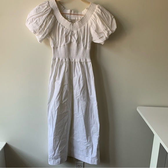 A.L.C. Adena White Off shoulder Dress Sz 6 NWT - Picture 4 of 11